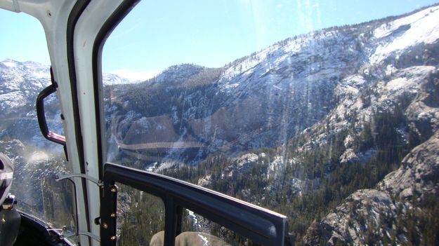 View from chopper window. Photo by Fremont County Sheriff's Office.