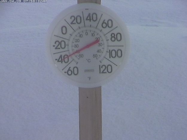 Cold, cold, cold. Photo by Bondurant webcam.