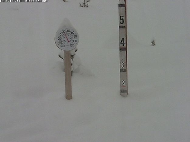 20 above zero. Photo by Bondurant webcam.