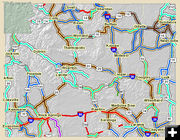 Road Closures. Photo by WYDOT.