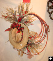 Green River Valley Museum wreath. Photo by Dawn Ballou, Pinedale Online.