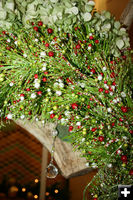 Shell wreath detail. Photo by Dawn Ballou, Pinedale Online.