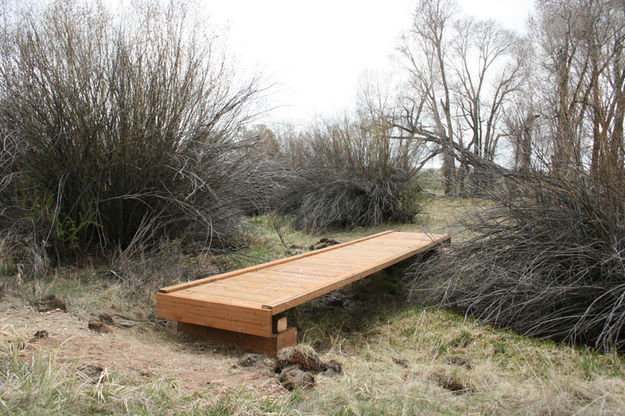 Foot bridge. Photo by Dawn Ballou, Pinedale Online.