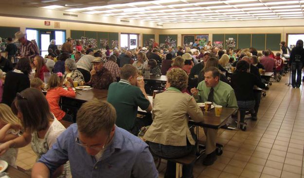 Lasagna Dinner. Photo by Bill Winney.