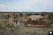 Bridge construction. Photo by Dawn Ballou, Pinedale Online.