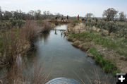 New foot bridge. Photo by Dawn Ballou, Pinedale Online.