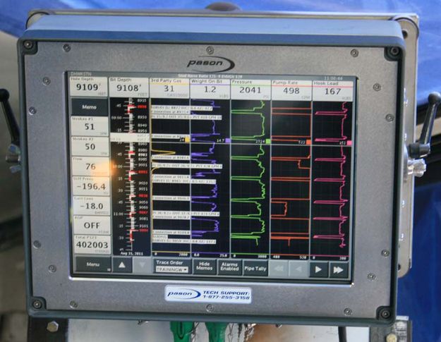 Control monitor. Photo by Dawn Ballou, Pinedale Online.