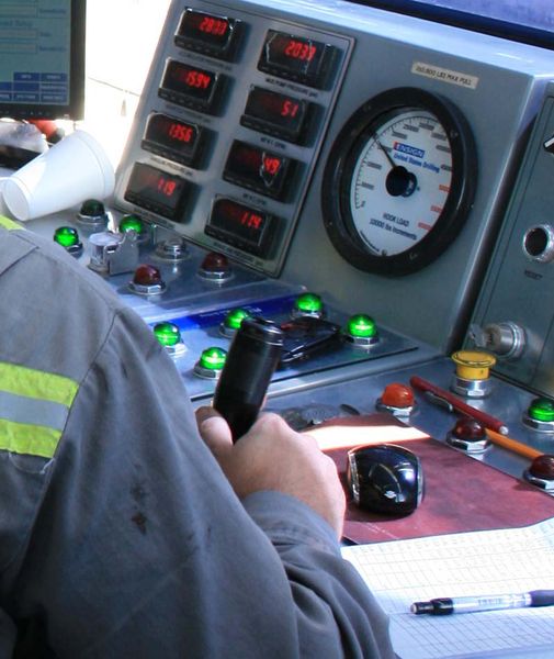 Joystick controls. Photo by Dawn Ballou, Pinedale Online.