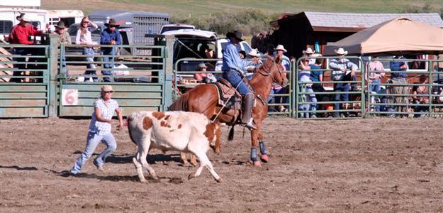 Ribbon roping. Photo by Carie Whitman.