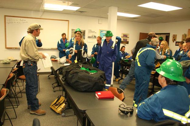 Safety Meeting. Photo by Dawn Ballou, Pinedale Online.