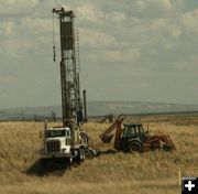 Drill truck. Photo by Dawn Ballou, Pinedale Online.