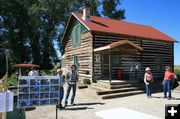 Restored homestead house. Photo by Dawn Ballou, Pinedale Online.