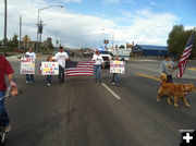 Rounding the corner. Photo by Robin Schamber, Sublette 4-H.