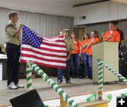 Flag Ceremony. Photo by Bob Rule, KPIN 101.1 FM Radio.