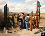 Interpretive sign. Photo by Dawn Ballou, Pinedale Online.