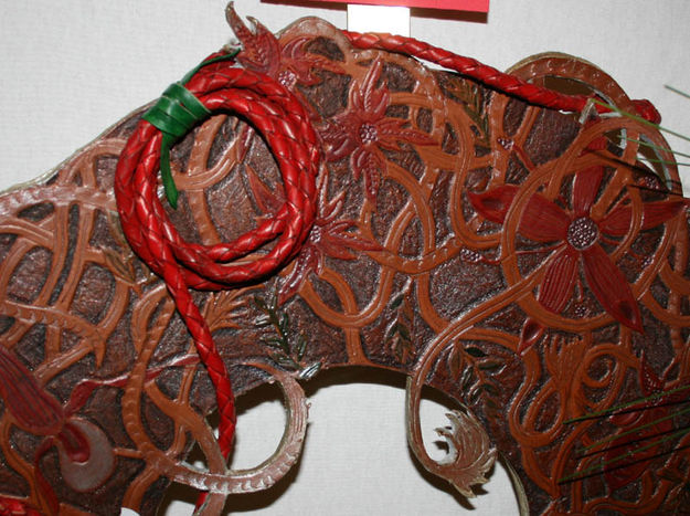 Detail of NOLS wreath. Photo by Dawn Ballou, Pinedale Online.