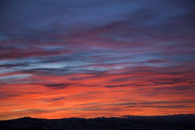 Christmas Eve sunset. Photo by Dave Bell.