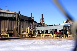 Compressor station explosion. Photo by Travis Pearson, Pinedale Roundup.