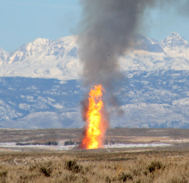 Closer view. Photo by Jennifer Frazier, Wyoming Department of Environmental Quality.