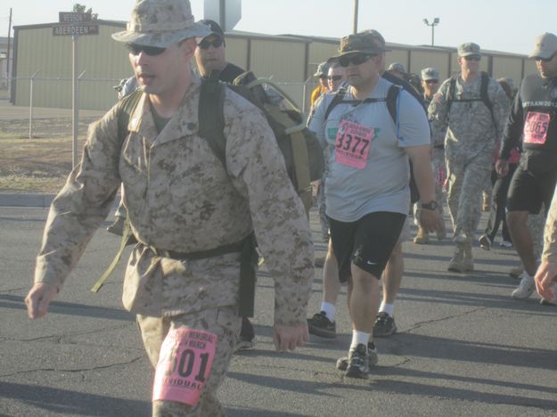 On the march. Photo by Bill Winney.