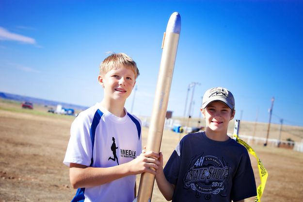 Big rocket. Photo by Tara Bolgiano, Blushing Crow Photography.