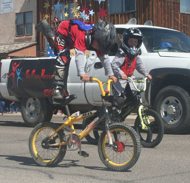 Bike Tricks. Photo by Pinedale Online.