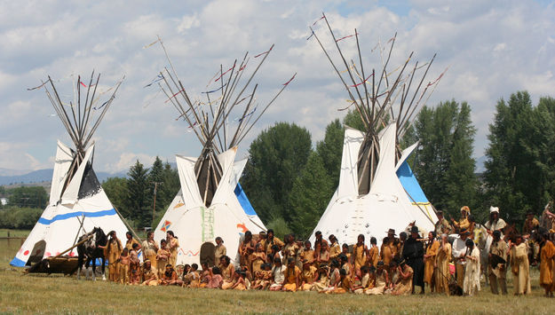 Indian Village. Photo by Clint Gilchrist, Pinedale Online.