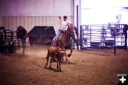 Calf roping. Photo by Tara Bolgiano, Blushing Crow Photography .