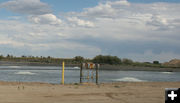 Secondary Aeration Pond. Photo by Dawn Ballou, Pinedale Online.