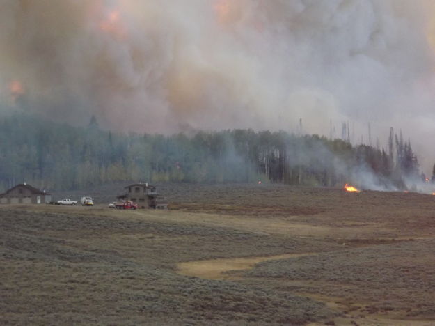 Spot fires. Photo by Jean Dalton.