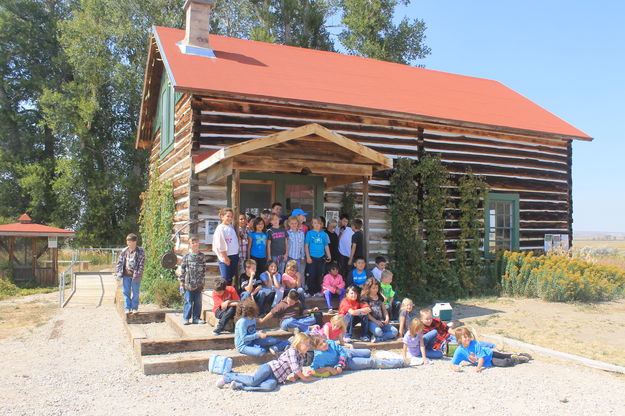 Visiting the homestead. Photo by Dawn Ballou, Pinedale Online.