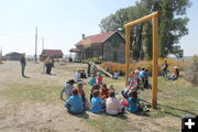 Homestead info. Photo by Dawn Ballou, Pinedale Online.