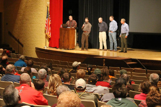 Company representatives. Photo by Dawn Ballou, Pinedale Online.