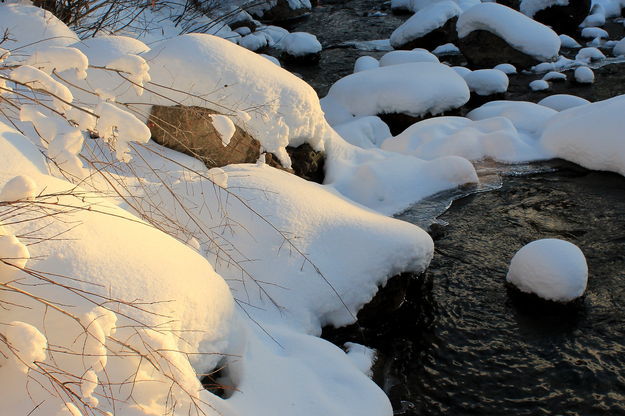 Snow Pillows. Photo by Fred Pflughoft.