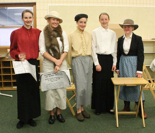 Revolutionary Women. Photo by Dawn Ballou, Pinedale Online.