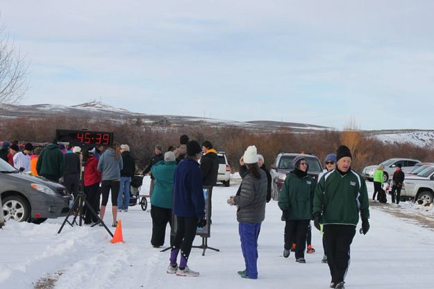 At the finish. Photo by Sheppard family.