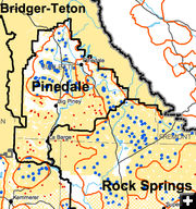 Enlarged Map. Photo by Bureau of Land Management.