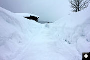 Deep snow. Photo by Kendall Valley Lodge.