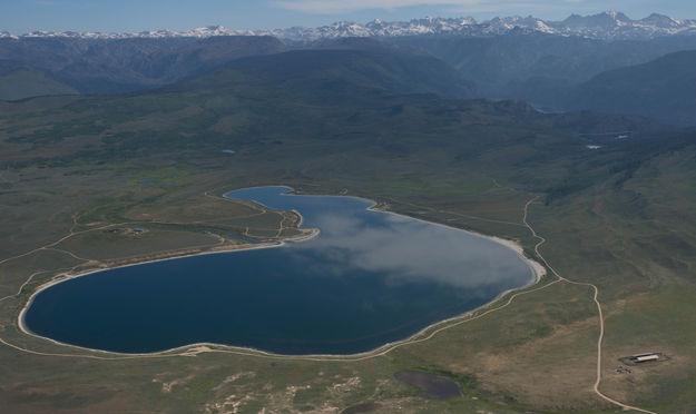 Soda Lake. Photo by Wyoming AeroPhoto.