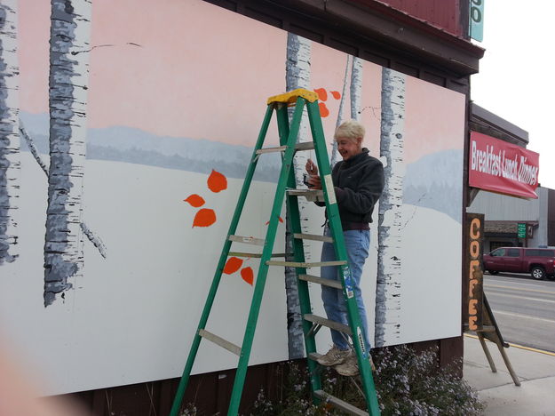 Lots of ladder work. Photo by Gina Feltner.