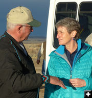 Brad and Sally. Photo by Dawn Ballou, Pinedale Online.