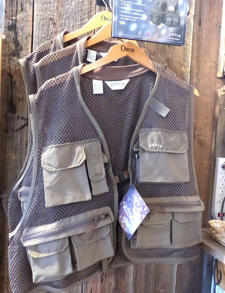 Fishing vests. Photo by Dawn Ballou, Pinedale Online.