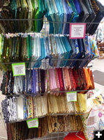 Fat quarters. Photo by Dawn Ballou, Pinedale Online.