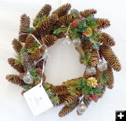 Sam Drucker fly wreath. Photo by Dawn Ballou, Pinedale Online.