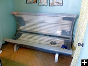 Tanning bed. Photo by Dawn Ballou, Pinedale Online.