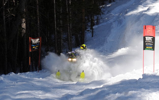 Flying snow. Photo by Terry Allen.