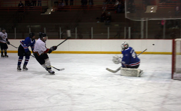 Mitchell puck huck. Photo by Nan Stinson.