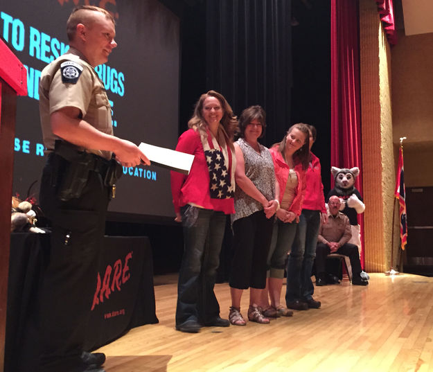 Teacher awards. Photo by Sublette County Sheriffs Office.