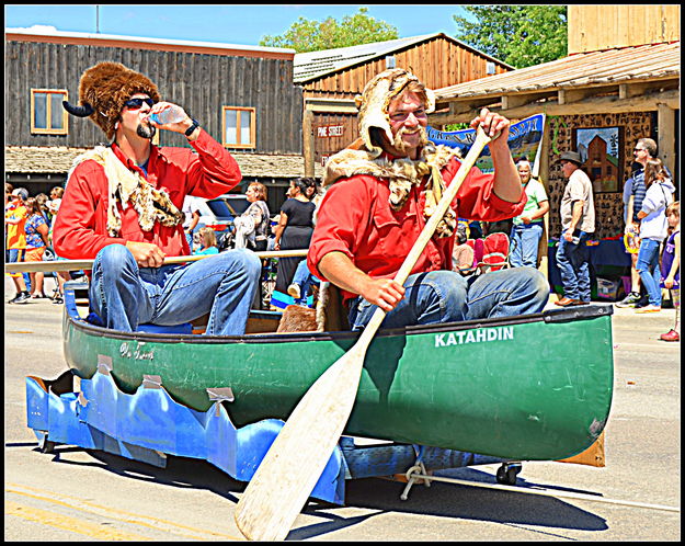 Paddling for the Forest Service. Photo by Terry Allen.