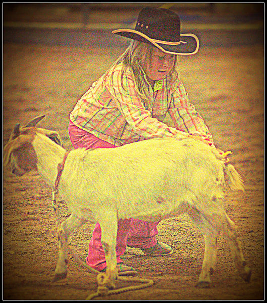 Taking the flag. Photo by Terry Allen.